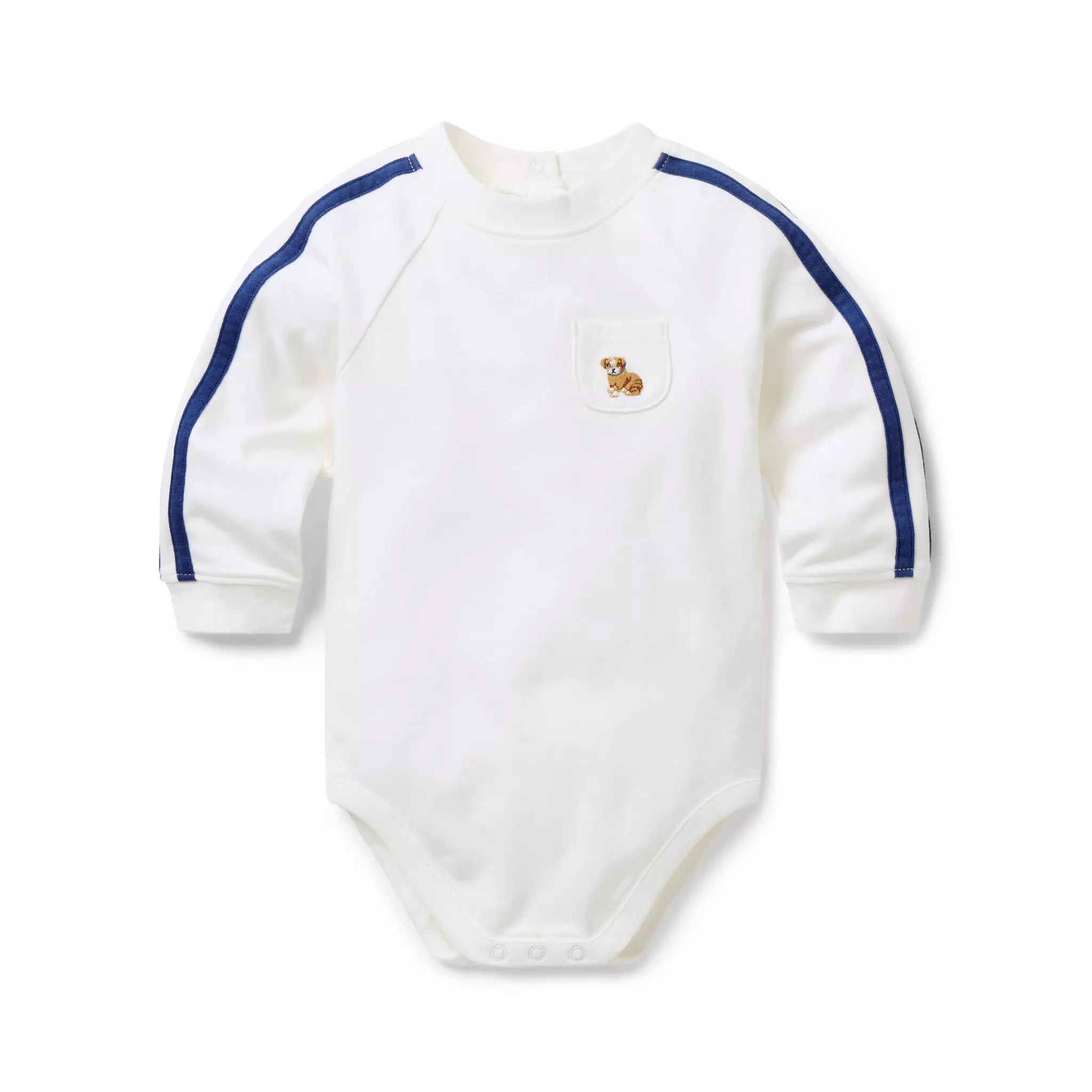 Baby Dog Striped Sleeve Bodysuit