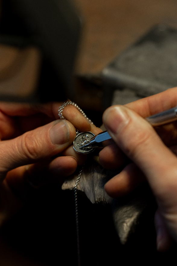 Dower & Hall's Fire Horse Talisman Necklace