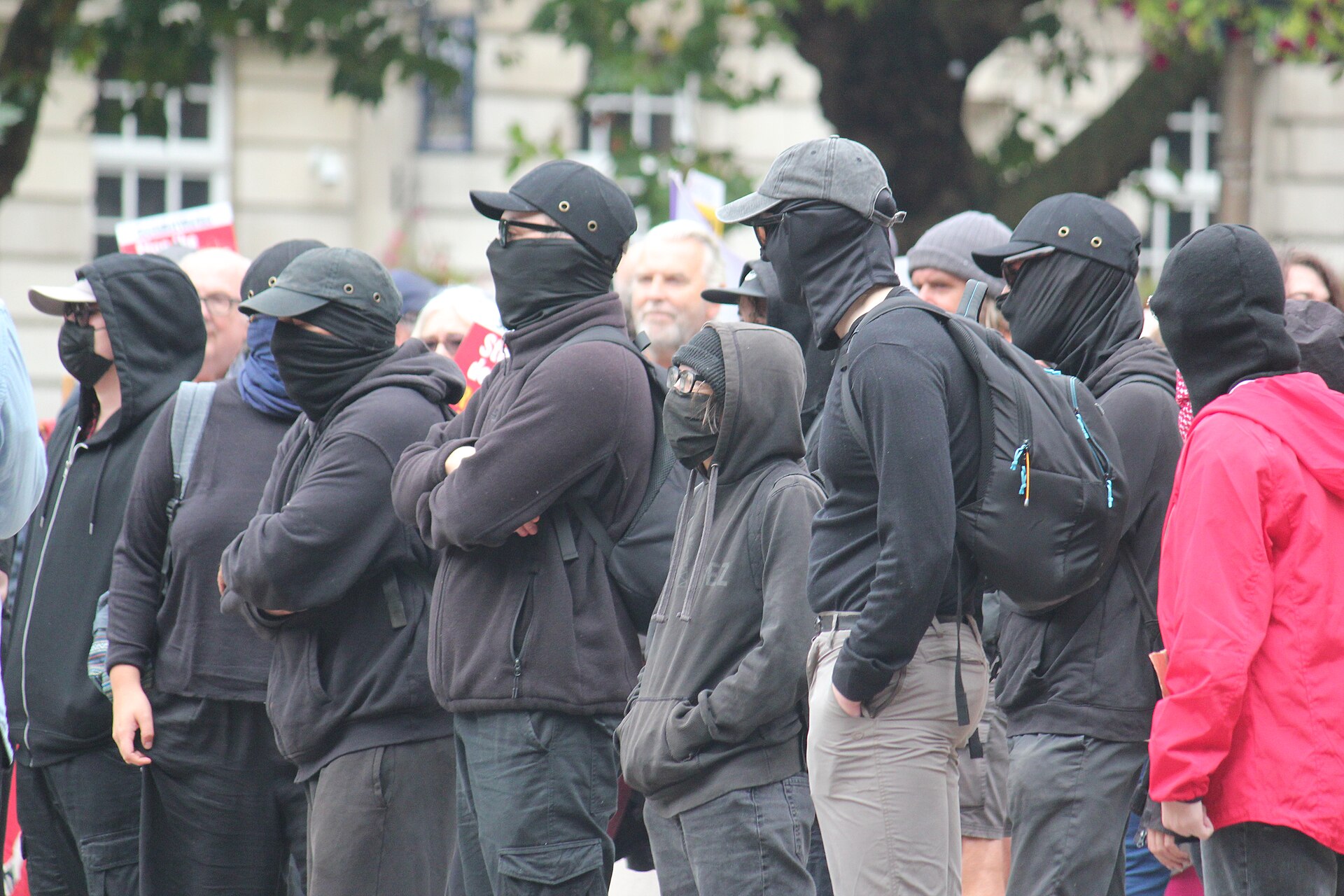 Two thirds of Britons back police powers to stop protesters hiding their faces