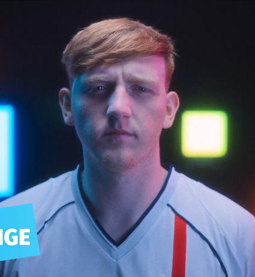 Angry Ginge during a Soccer Aid promotional shoot, 2025. Credit: Soccer Aid for UNICEF / Wikimedia Commons, CC BY 3.0.