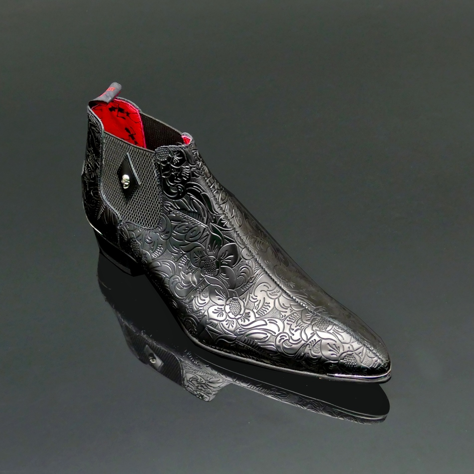 Torture garden embossed chelsea boot